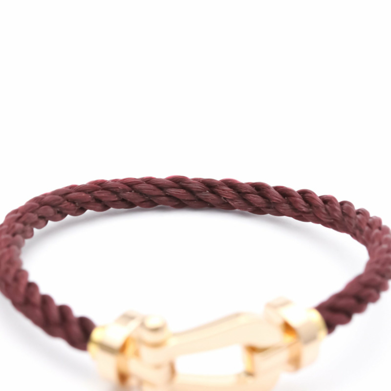 【日本直送】拋光 FRED Force 10 大號型號 #15 18K 玫瑰金鋼手鍊 BF554218【限時大折扣!!全面現打9折】-6