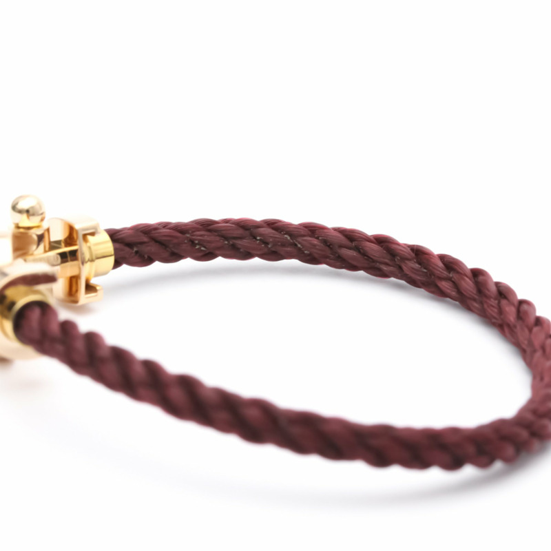 【日本直送】拋光 FRED Force 10 大號型號 #15 18K 玫瑰金鋼手鍊 BF554218【限時大折扣!!全面現打9折】-7