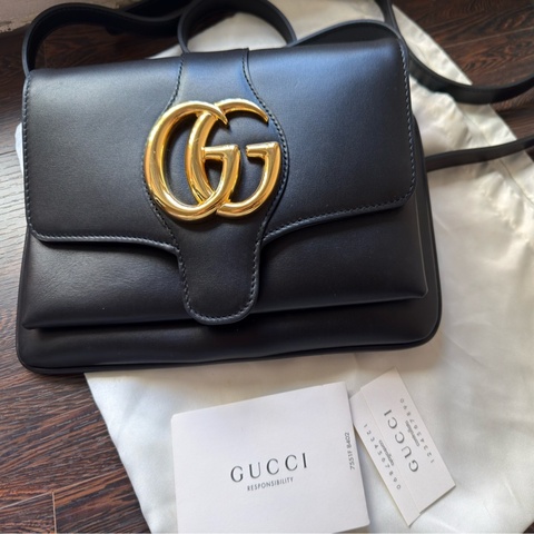 Gucci Arli系列 黑色 小款 肩背/斜背包 550129