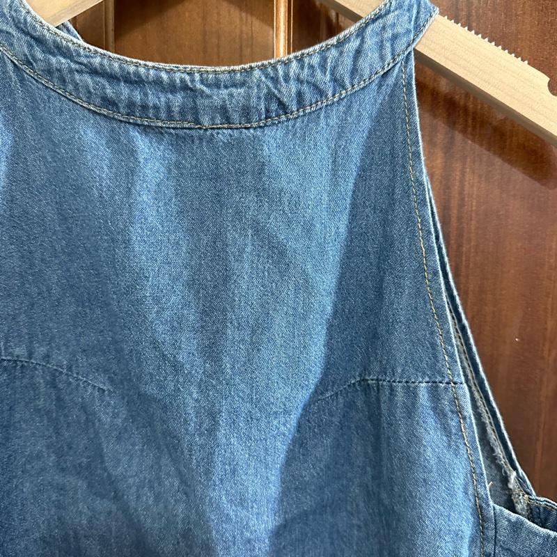 性感短版露肩牛仔背心🤠極簡風格、日常穿搭、約會穿搭！-2