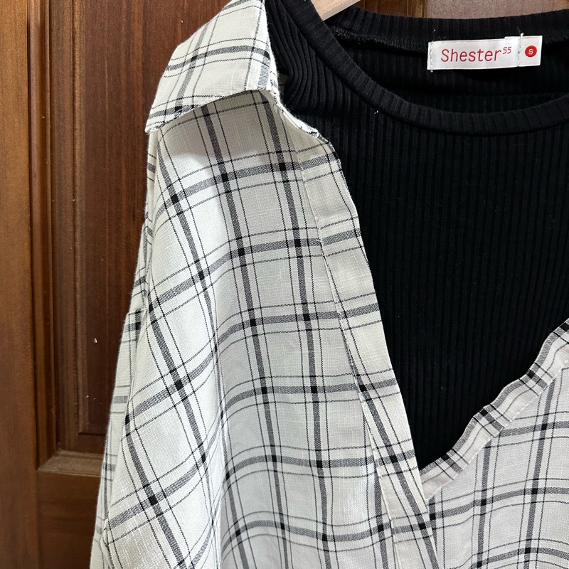 單露肩、假兩件式襯衫！性感與隨性的集合襯衫💓-2