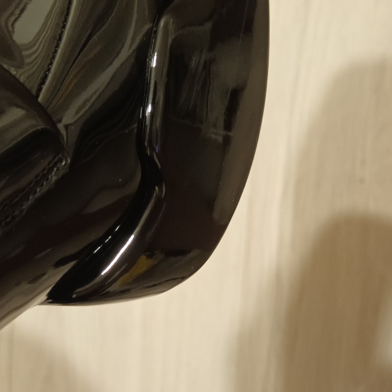 小CK2022秋冬ITZY同款Lula漆皮厚底樂福鞋-4