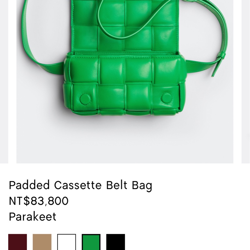 BV 枕頭包  Padded Cassette  BV綠-3