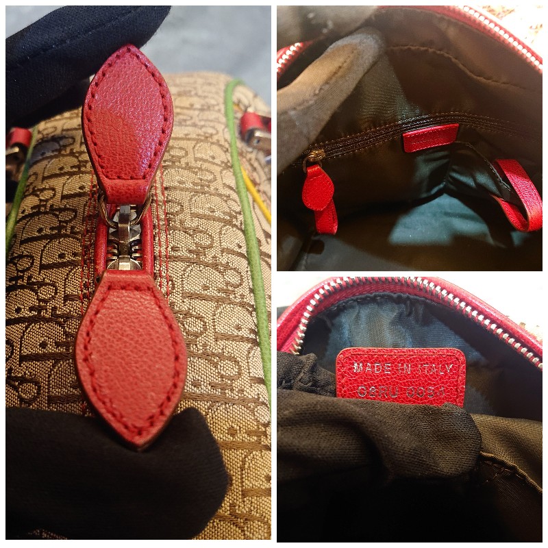 💕極新【正品】Dior 牙買加卡其提花限量款波士頓包/ 保齡球包-2