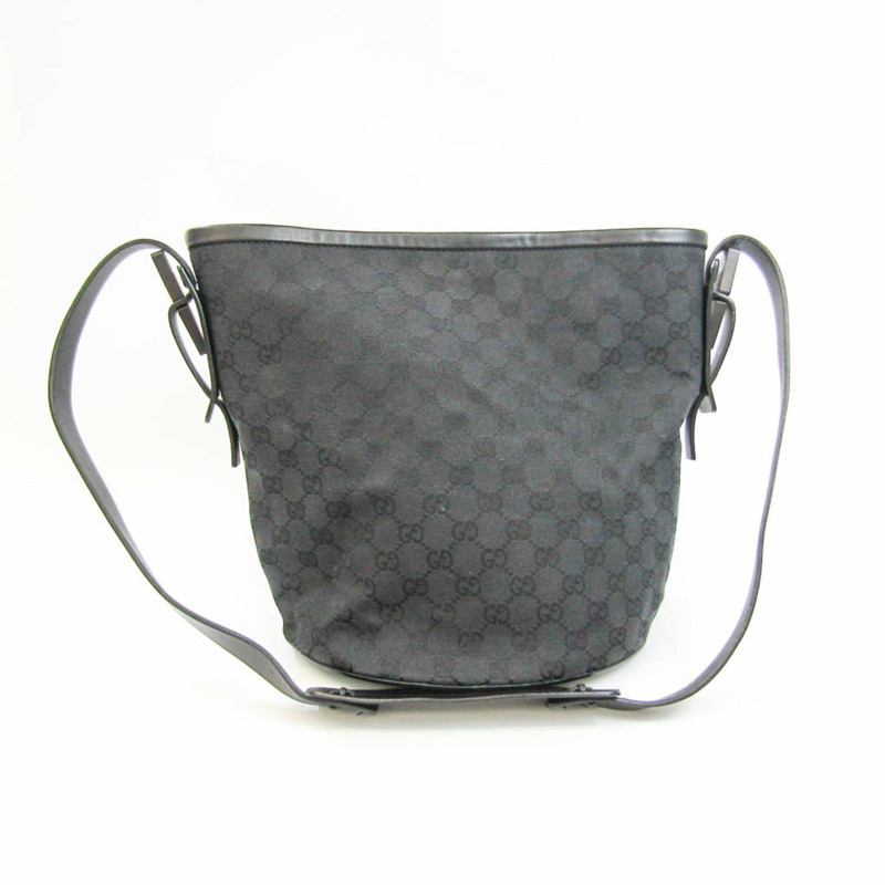 【日本直送】Gucci GG 帆布 106240 女士皮革，GG 帆佈單肩包黑色-0