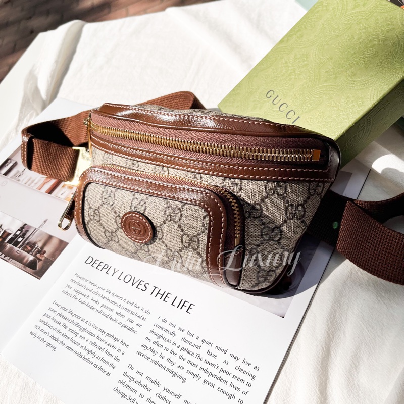 GUCCI RETRO 復古GG腰包-1