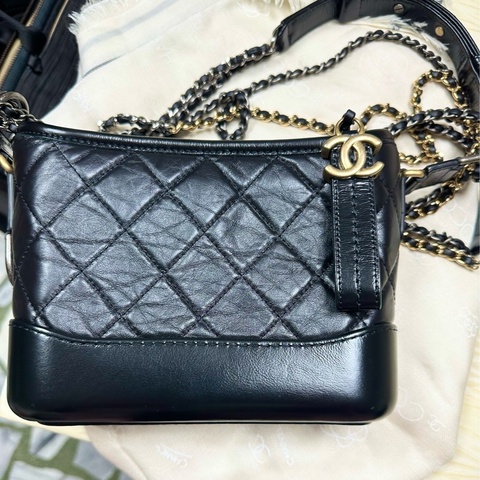 Chanel 🇫🇷 Coco Gabrielle hobo bag 小型流浪包（黑金）