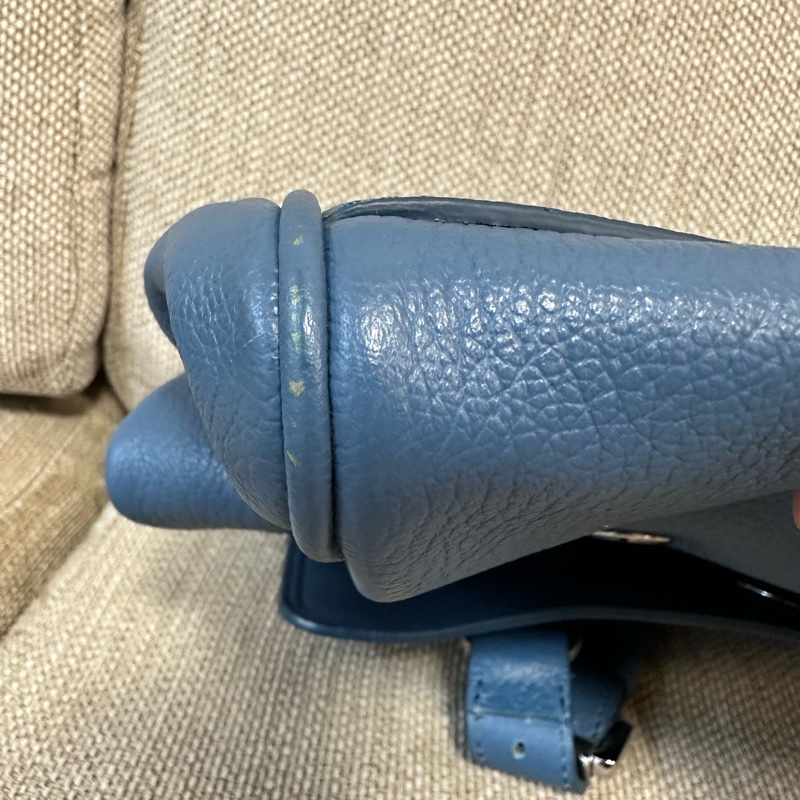 英國凱特王妃愛牌 甜甜價 Mulberry Alexa 鐵灰藍（Steel Blue)學院包/郵差包 可手提斜背側背-23