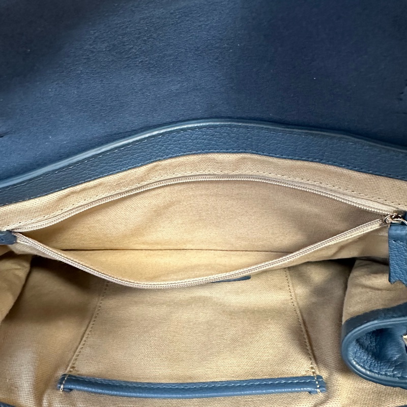 英國凱特王妃愛牌 甜甜價 Mulberry Alexa 鐵灰藍（Steel Blue)學院包/郵差包 可手提斜背側背-28