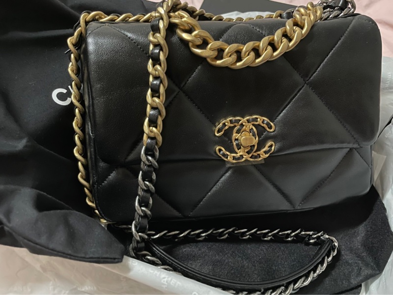 【全新品】Chanel 黑金19小號 26公分-2