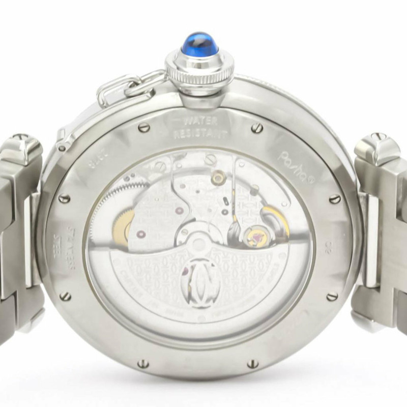 【日本直送】拋光卡地亞 Pasha 38 不銹鋼自動男士手錶 W31031H3 BF553742-5