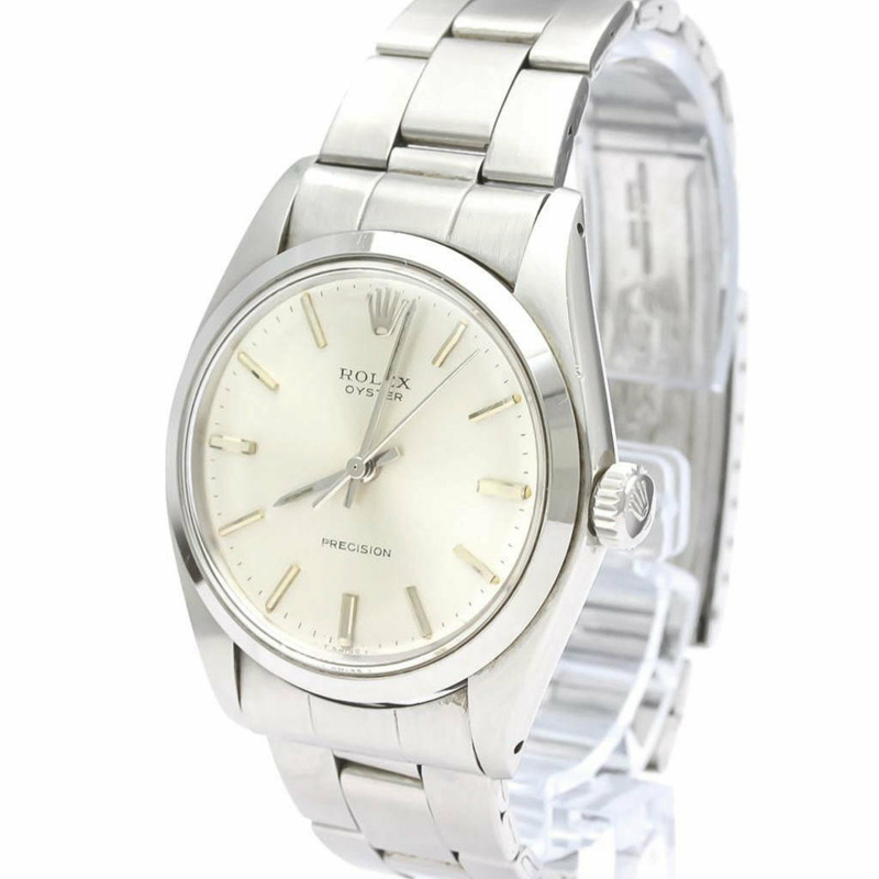 【日本直送】復古勞力士蠔式精密 6426 鋼手動上發條男士手錶 BF554487-1