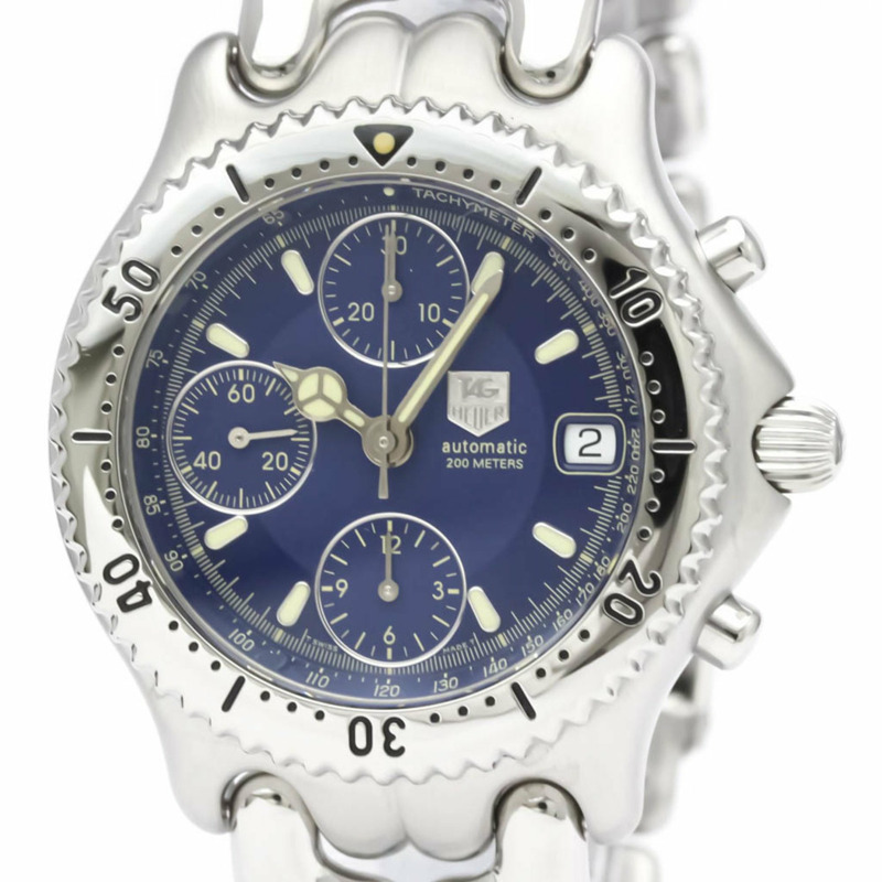 【日本直送】拋光 TAG HEUER Sel 計時碼表鋼自動男士手錶 CG2111 BF554436-0