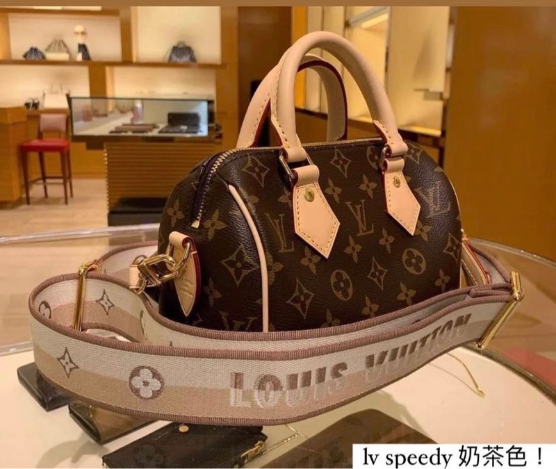 【全新品】 LV SPEEDY 20 新款 奶茶色背帶-6