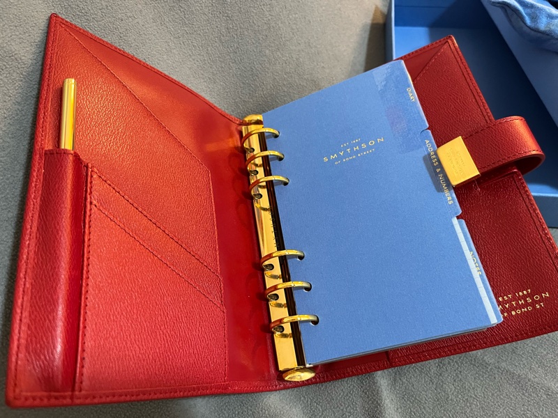 Synthson精品紅色筆記本-5
