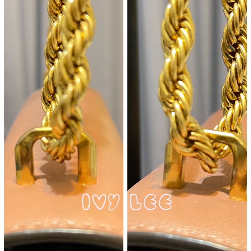 TORY BURCH 粉膚ELEANOR SMALL 鍊條包 斜背包 肩背包 手提包 二手正品-4