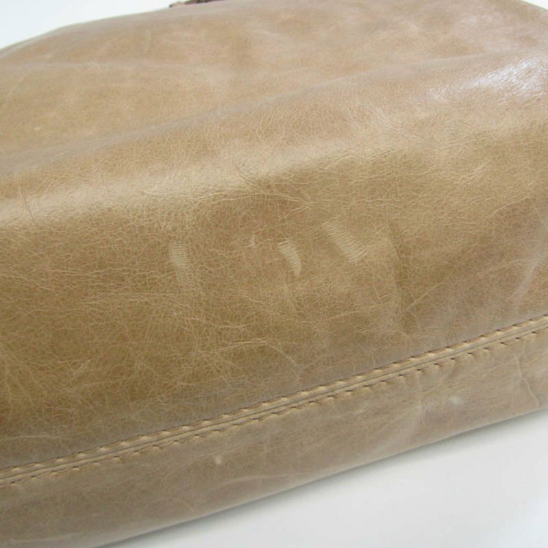 【日本直送】Prada 女士皮革手提包，單肩包米色【限時大折扣!!全面現打9折】-4