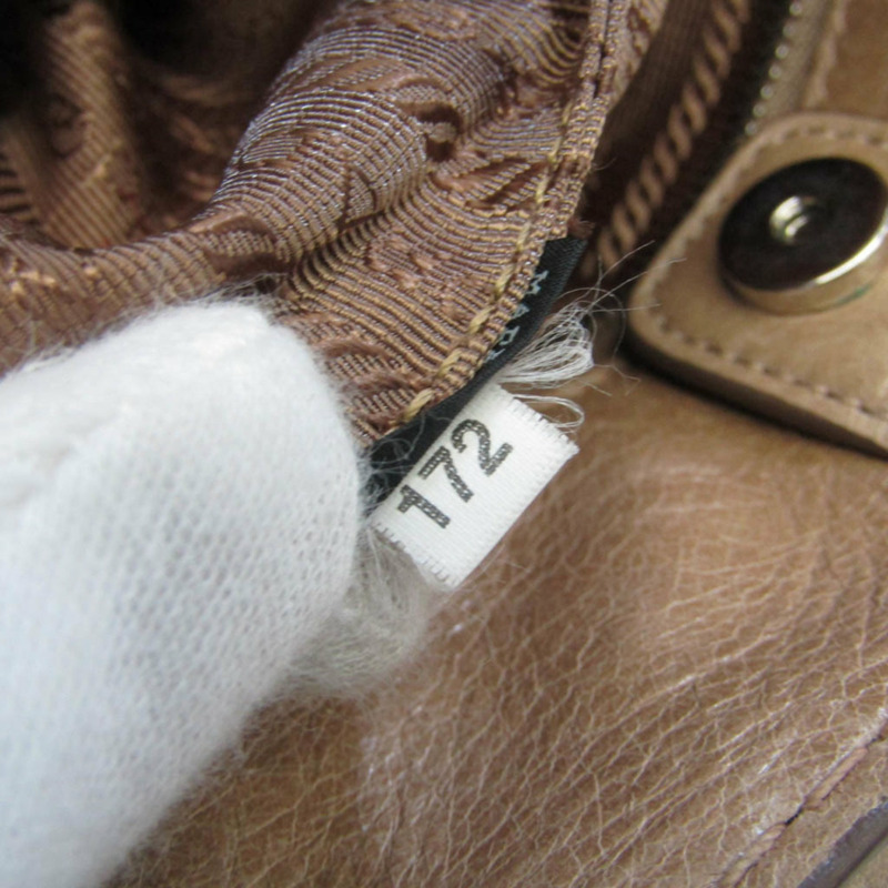 【日本直送】Prada 女士皮革手提包，單肩包米色【限時大折扣!!全面現打9折】-11