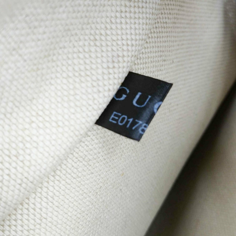 【日本直送】Gucci 211138 女士塗層帆布皮革托特包米色粉米色-12