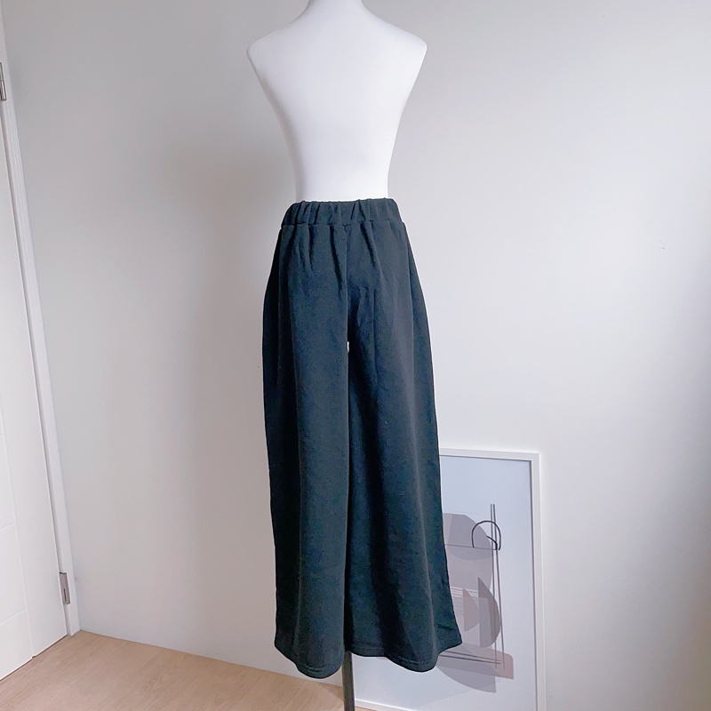 日本品牌 HEART MARKET 刷毛保暖寬褲 日貨-4