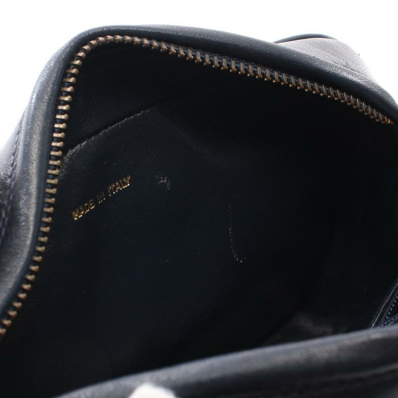 【日本直送】中古CHANEL 9成新 菱格紋 鏈條肩包 小羊皮 海軍藍 金色五金 流蘇 vintage-6