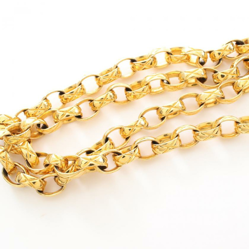 【日本直送】中古CHANEL 9成新 菱格紋 鏈條肩包 小羊皮 海軍藍 金色五金 流蘇 vintage-8