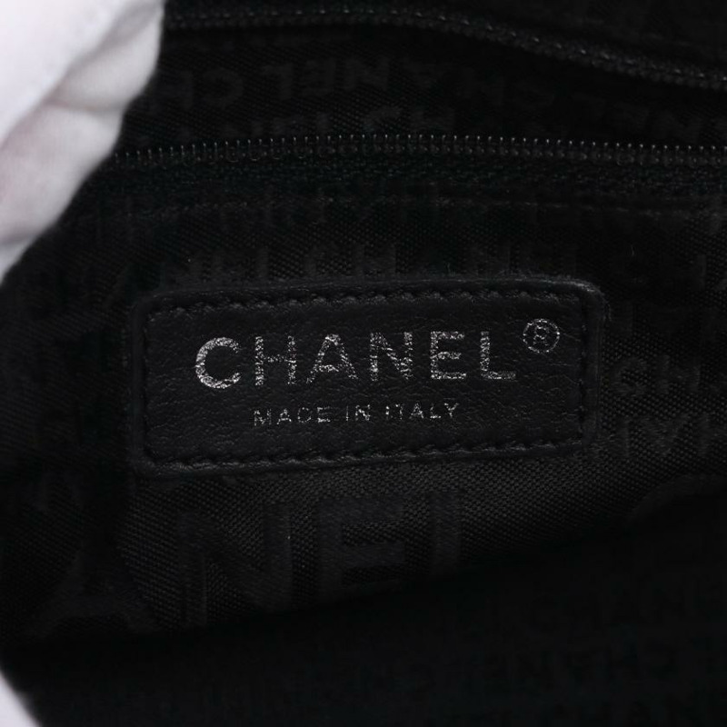 【日本直送】中古CHANEL 9成新 真皮手提包 米色 銀色五金 Logo壓花 流蘇-3