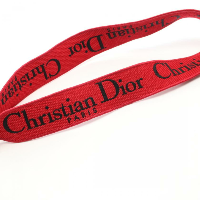 【日本直送】中古Christian Dior 9成新 Lady D-Lite 手提包 波點 帆布 紅色 白色 黑色 兩用款-4
