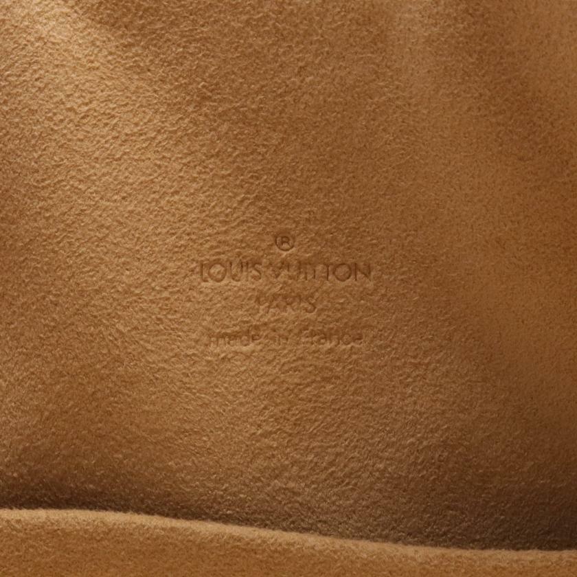 【日本直送】中古LOUIS VUITTON 9成新 Theda GM 老花手提包 PVC 真皮 棕色-3