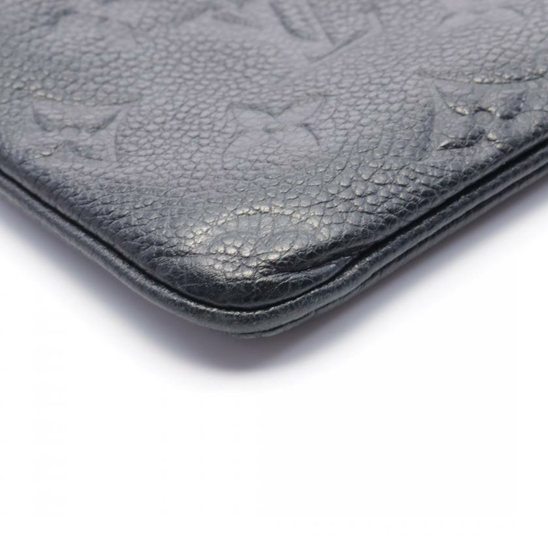 【日本直送】中古LOUIS VUITTON 9成新 老花empreinte壓花浮雕 Infini 真皮小袋 深海軍藍 Citadine用-6