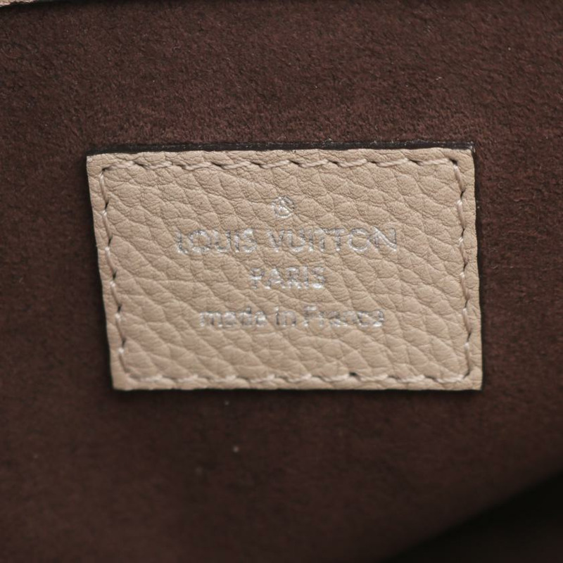 【日本直送】中古LOUIS VUITTON 9成新 Mahina Sevres Greige 肩包 真皮托特包 灰米色-3