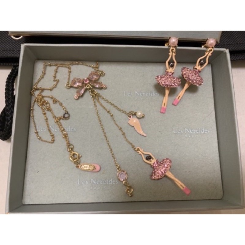 Les nereids 法國品牌芭蕾舞蝴蝶節貝殼項鍊-2