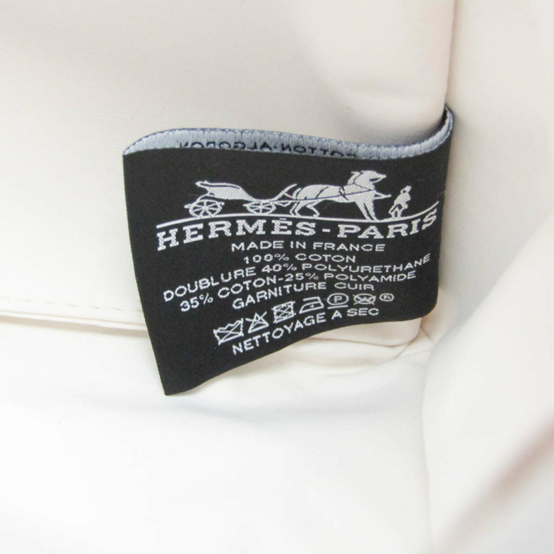 【日本直送】Hermes 吉美圖 Jumping GM 女款男款棉質皮包米色灰色-7