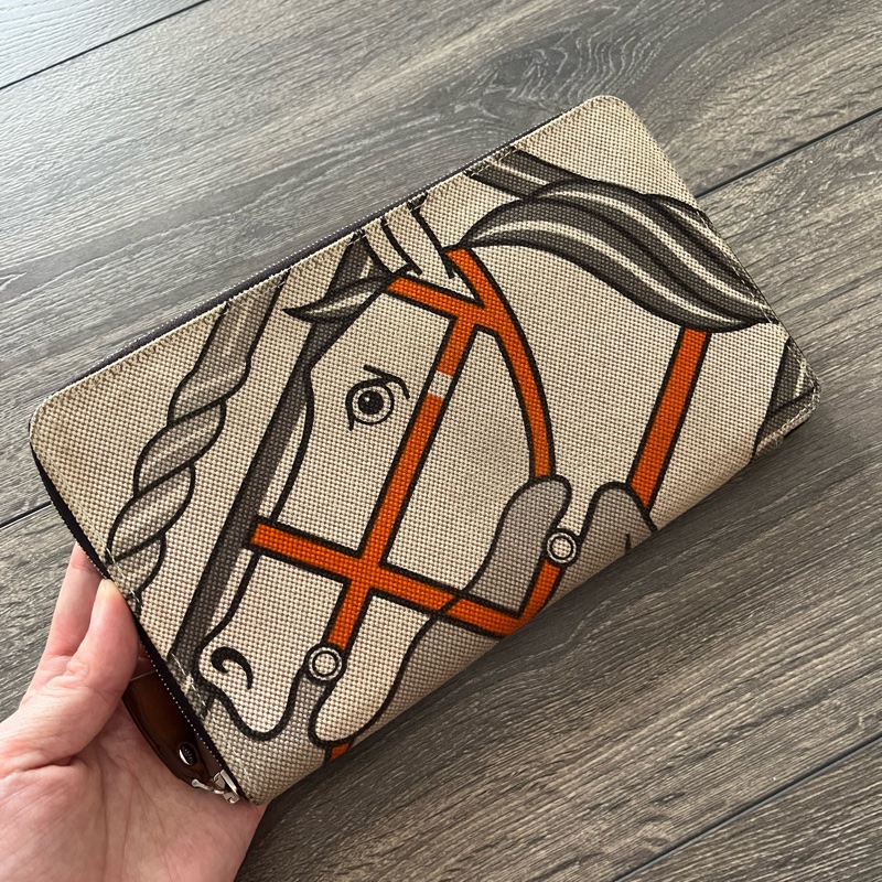 Hermes 駿馬圖騰長夾/手拿-2