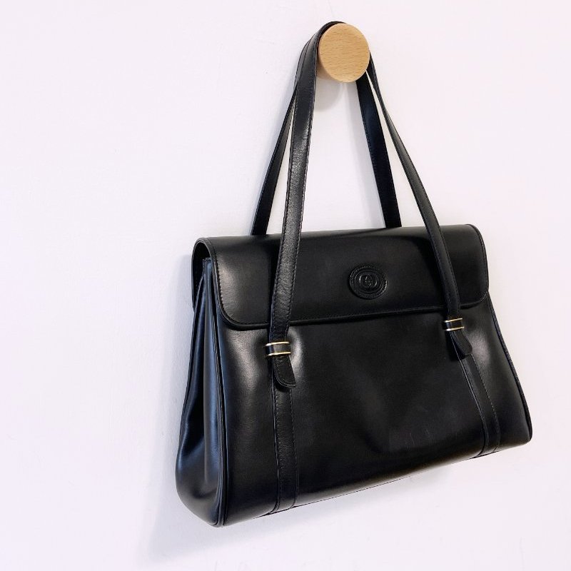 𝗩𝗶𝗻𝘁𝗮𝗴𝗲 𝗚𝘂𝗰𝗰𝗶義大利製小牛皮復古肩背包-0