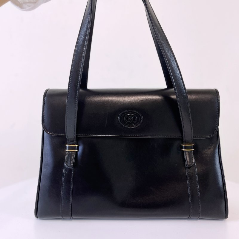 𝗩𝗶𝗻𝘁𝗮𝗴𝗲 𝗚𝘂𝗰𝗰𝗶義大利製小牛皮復古肩背包-1