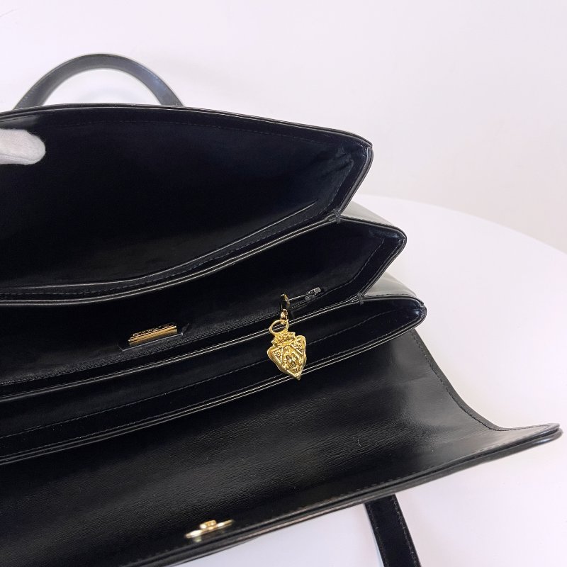 𝗩𝗶𝗻𝘁𝗮𝗴𝗲 𝗚𝘂𝗰𝗰𝗶義大利製小牛皮復古肩背包-5