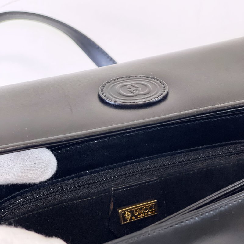 𝗩𝗶𝗻𝘁𝗮𝗴𝗲 𝗚𝘂𝗰𝗰𝗶義大利製小牛皮復古肩背包-6