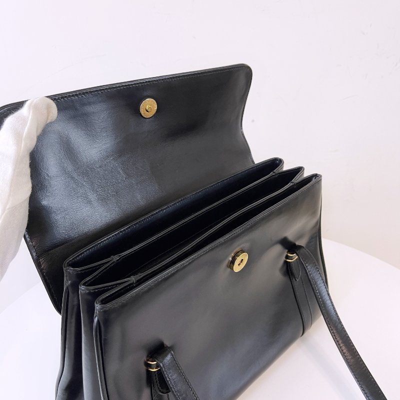 𝗩𝗶𝗻𝘁𝗮𝗴𝗲 𝗚𝘂𝗰𝗰𝗶義大利製小牛皮復古肩背包-7