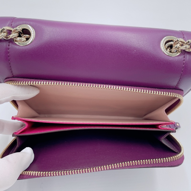 ⭐️客訂商品⭐️Salvatore Ferragamo Vara 蝴蝶結鍊條斜背包(近全新)-7