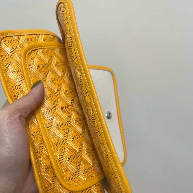 Goyard plumet 信封包 芒果黃-9