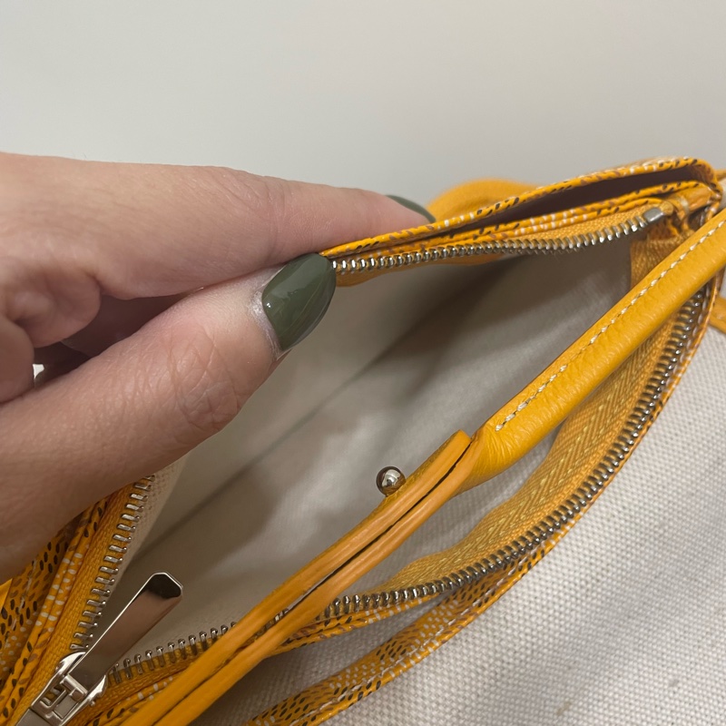 Goyard plumet 信封包 芒果黃-10