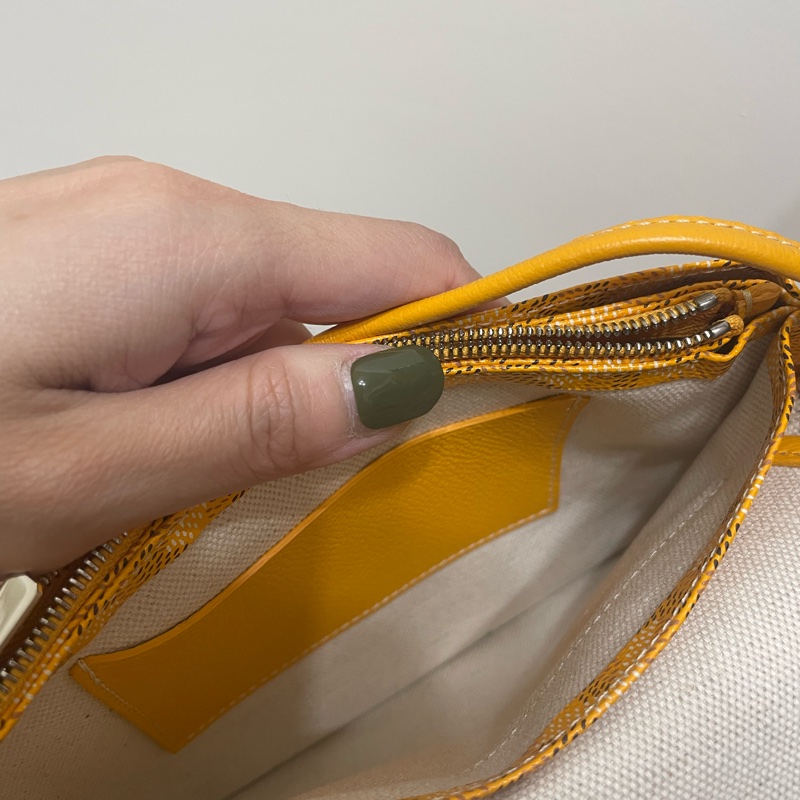 Goyard plumet 信封包 芒果黃-11