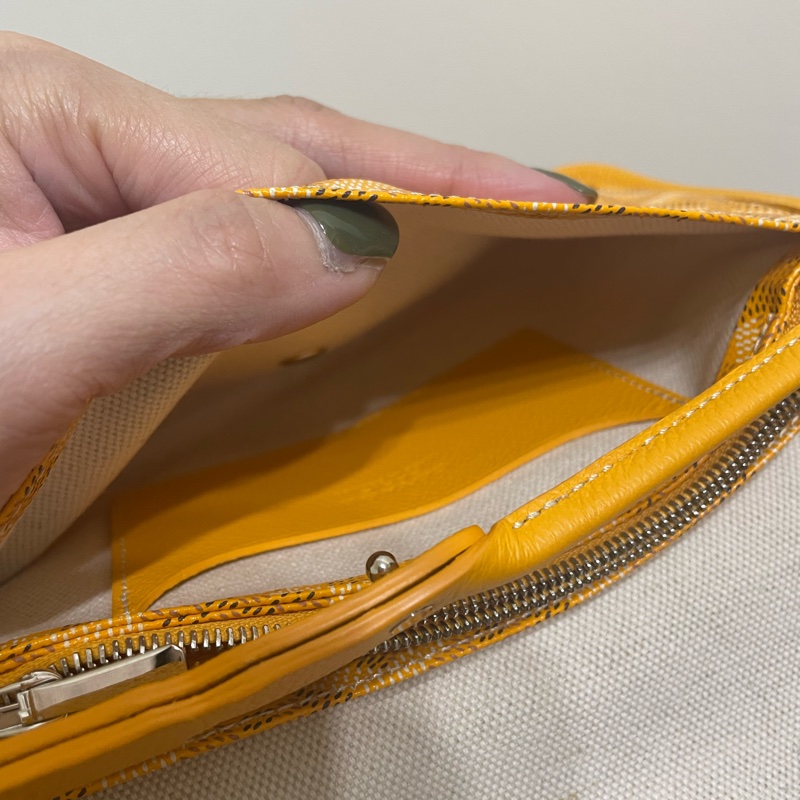 Goyard plumet 信封包 芒果黃-13