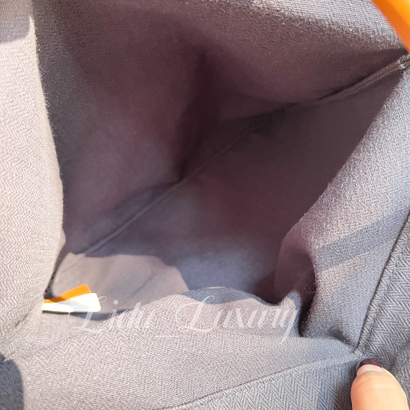 HERMES 深藍ALINE TOTE BAG系列字母帆布包-4