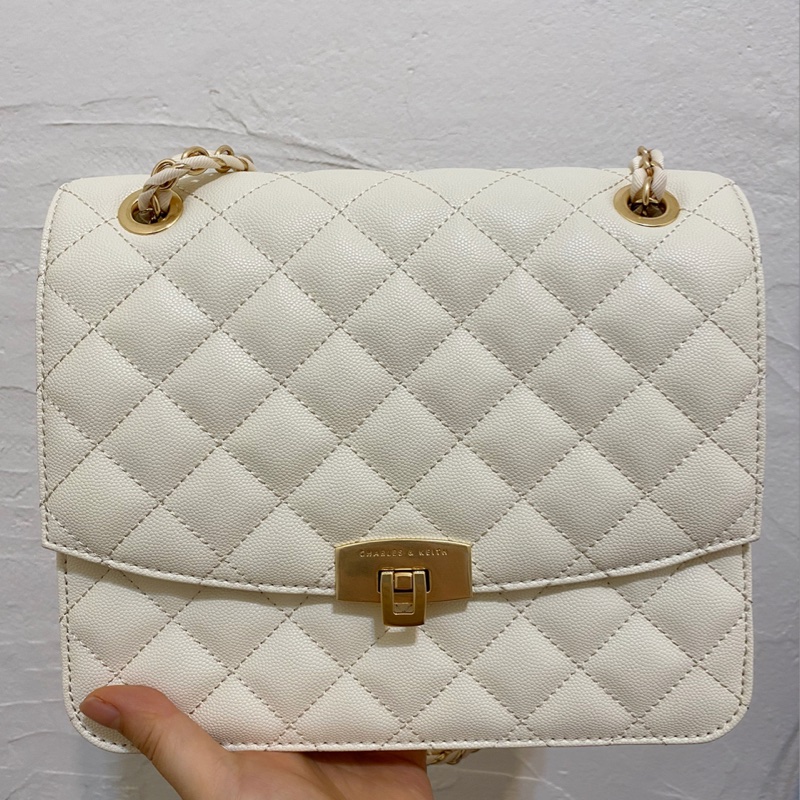 小ck 方包 包包 鏈條包 側背包 小香風菱格包 聖誕節-2