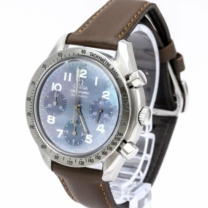 【日本直送】拋光歐米茄超霸自動藍色 MOP 鋼男士手錶 3502.73 BF553116【限時大折扣!!全面現打9折】-1