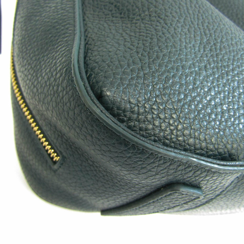 【日本直送】Furla EVA M HOBO 女士皮革單肩包，托特包深綠色-3