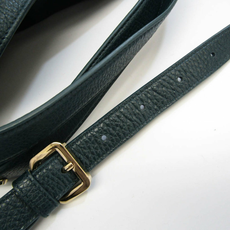 【日本直送】Furla EVA M HOBO 女士皮革單肩包，托特包深綠色-6