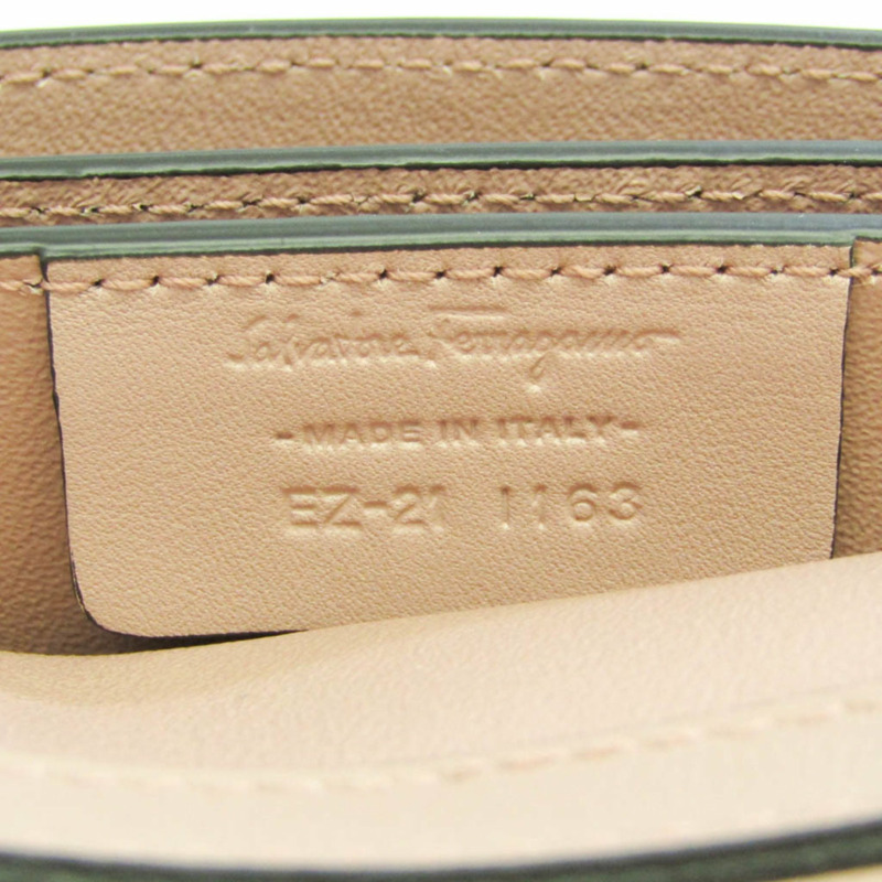 【日本直送】Salvatore Ferragamo Gancini EZ 21 I163 女士皮革單肩包粉色-7